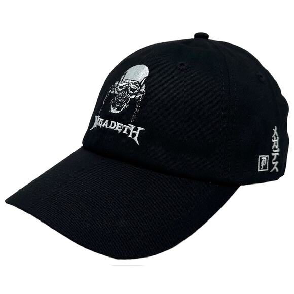 Primitive Skate Men's X Megadeth Vic Strapback Hat Cap in Black - Picture 1 of 5